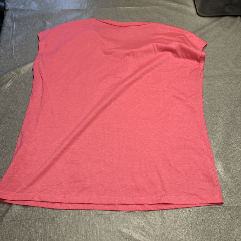 Shein Pink V-Neck Cap Sleeve Top Size XL - Picture 4 of 7